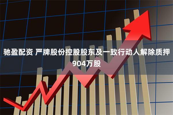 驰盈配资 严牌股份控股股东及一致行动人解除质押904万股